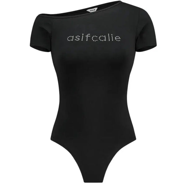 [BUNJANG] As If Cafe One-Shoulder Bodysuit Top / 에즈이프캘리 원숄더 바디수트 탑