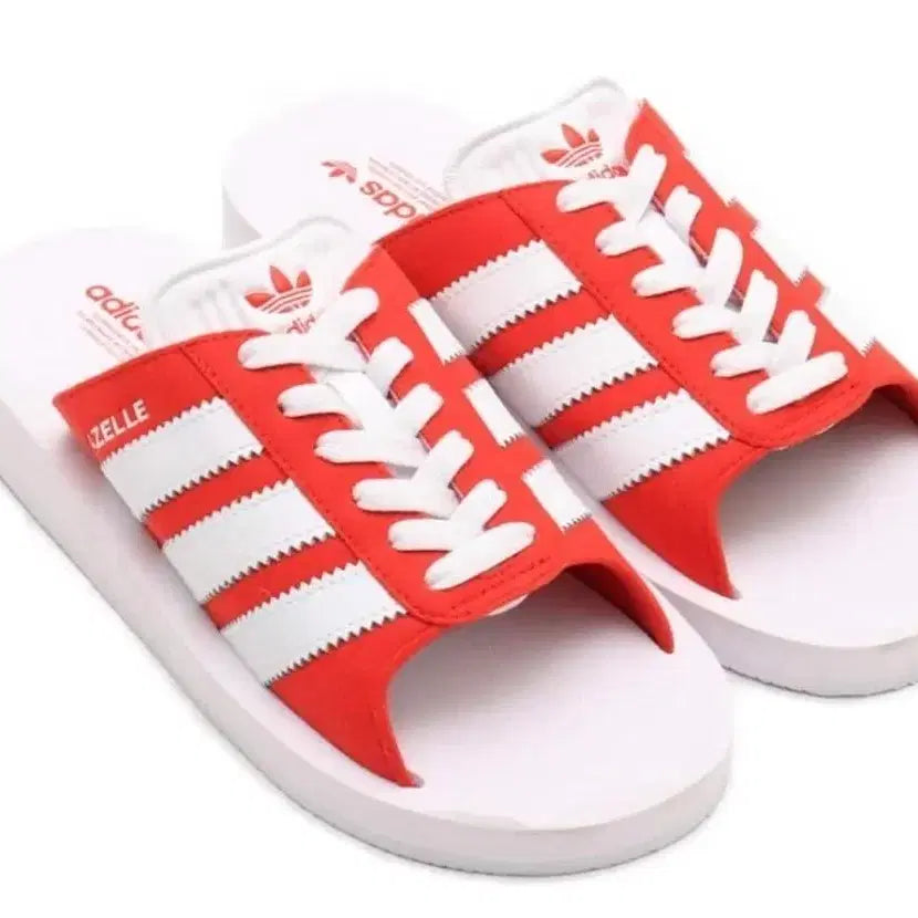 [BUNJANG] Adidas W Originals Gazelle Slides Red 245 / 아디다스 W 오리지널 가젤  슬리퍼 245 레드