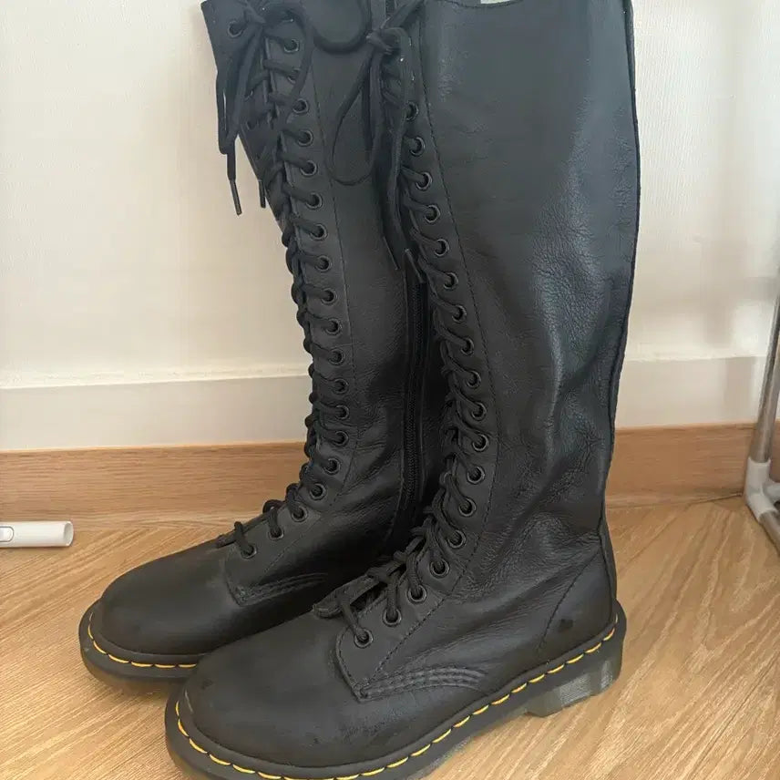 [BUNJANG] Dr. Martens Long Boots Black Leather / 닥터마틴 롱부츠 블랙
