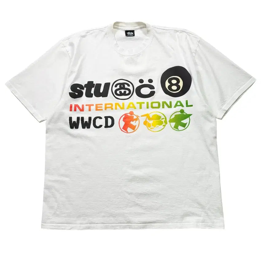 [BUNJANG] Stussy x CPFM International Short Sleeve T-Shirt / 스투시 x CPFM 인터네셔널 반팔티