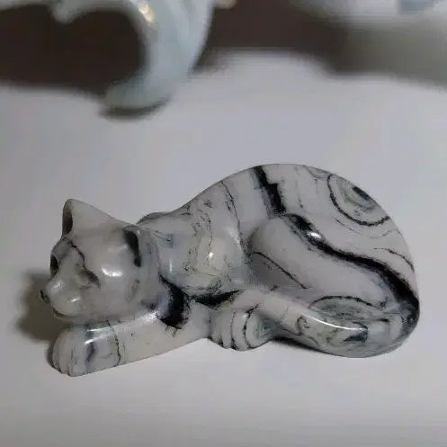 [BUNJANG] Vintage Cat Gemstone Miniature Objet / Vintage) 빈티지 고양이 원석 미니어처 오브제