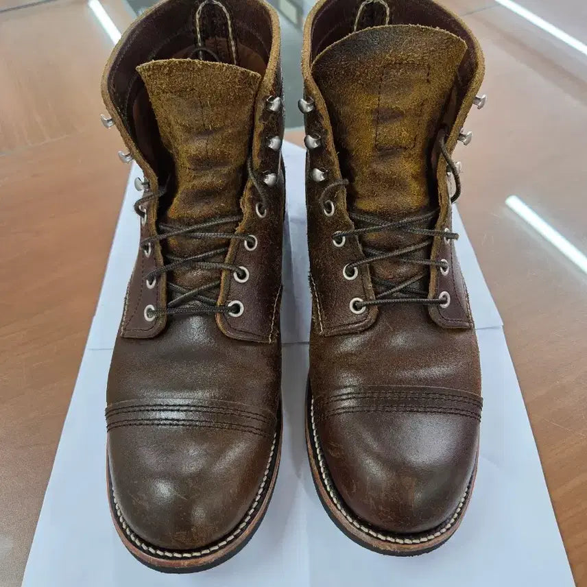 [BUNJANG] Tick Tock Hoween CXL Leather Goodyear Welt 8111 Cap Toe Boots / Tick Tock 호윈 cxl가죽 굿이어웰트 8111 캡토 부츠 270