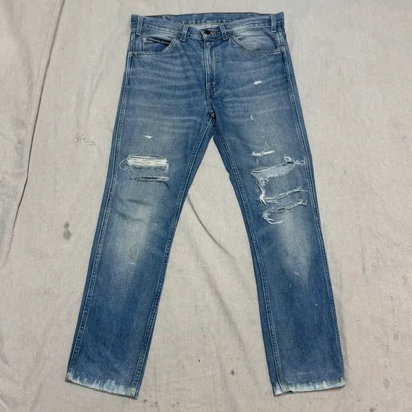 [BUNJANG] Levi's Big E Orange Tab Sagging Fit Damaged Denim Pants - Size 32 / 리바이스 빅E 오렌지탭 쌔깅 데미지 데님팬츠 32