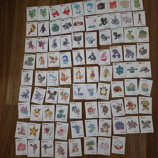[BUNJANG] Pokemon Stickers Bundle Set (Gen 4, 9, 1) / 포켓몬 띠부씰 4, 9세대 53종과 1세대뒷번호35종을 일괄 판매합니다