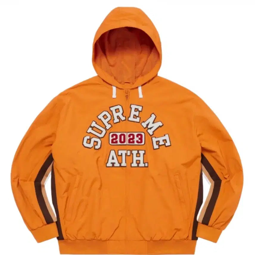 [BUNJANG] Supreme Appliqué Hooded Track Jacket / 슈프림 아플리케 후드 트랙 자켓
