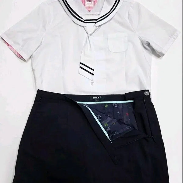 [BUNJANG] Yangmyeong Girls' High School Summer Uniform Set / 예쁜 여자교복 하복교복 짧치세트u57(양명여고)