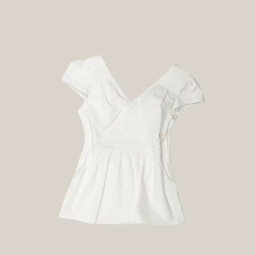 [BUNJANG] Auro Puff Pintuck Blouse White / 아우로 퍼프 핀턱 블라우스 화이트