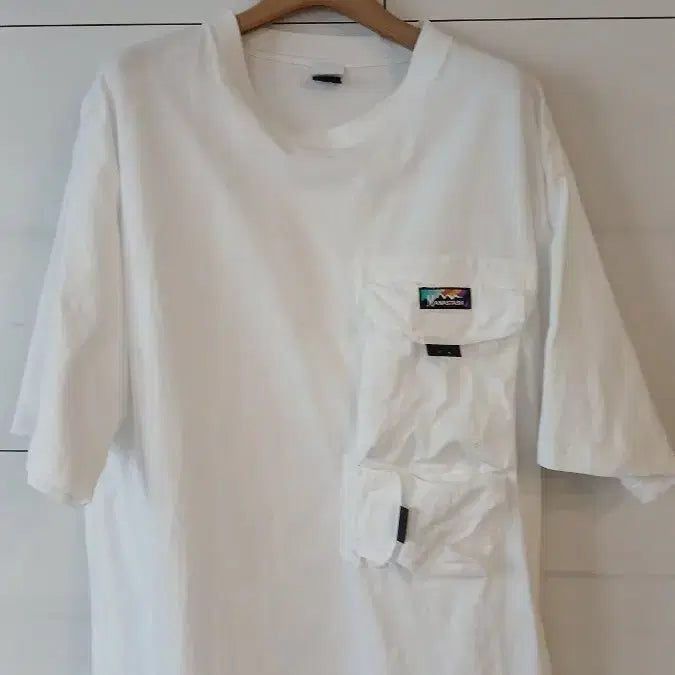 [BUNJANG] Manastash White Pocket T-Shirt (Size M) / 정품 manastash 마나스타쉬 화이트 포켓반팔 M사이즈 세탁건조완료