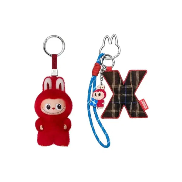 [BUNJANG] POP MART Pin For Love Initial X Mini Labubu & Initial X Keyring Set / [팝마트] 핀포러브 세트(X)