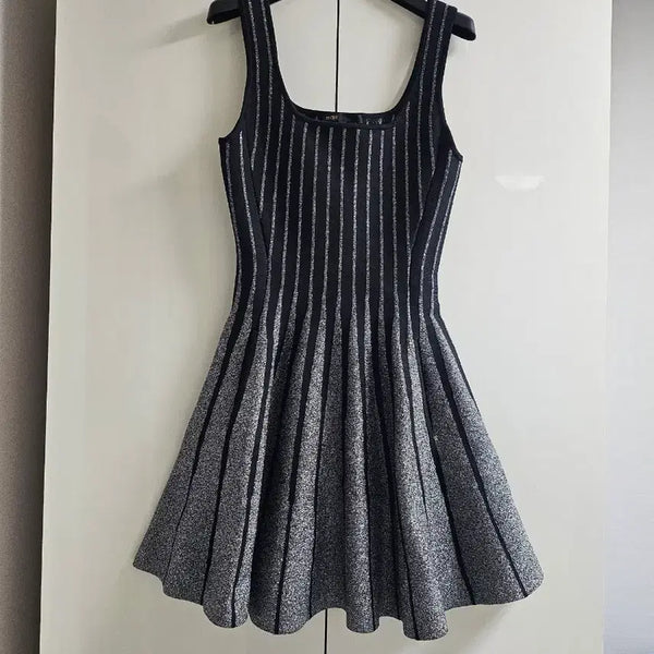 [BUNJANG] Maje Knit Dress Silver Thread Detail Size 36 / 마쥬 니트원피스36(새상품급)