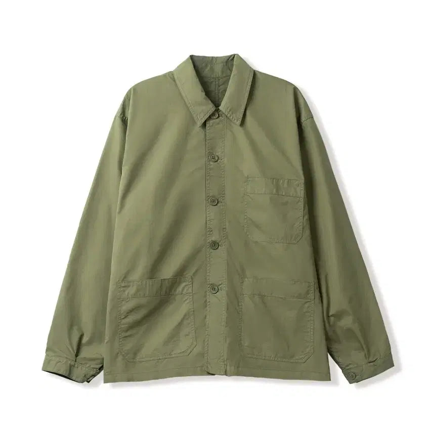 [BUNJANG] Steadyest Wear Light Work Shirt Jacket (Olive) / 스테디에브리웨어 라이트 워크 셔츠 자켓 (올리브)