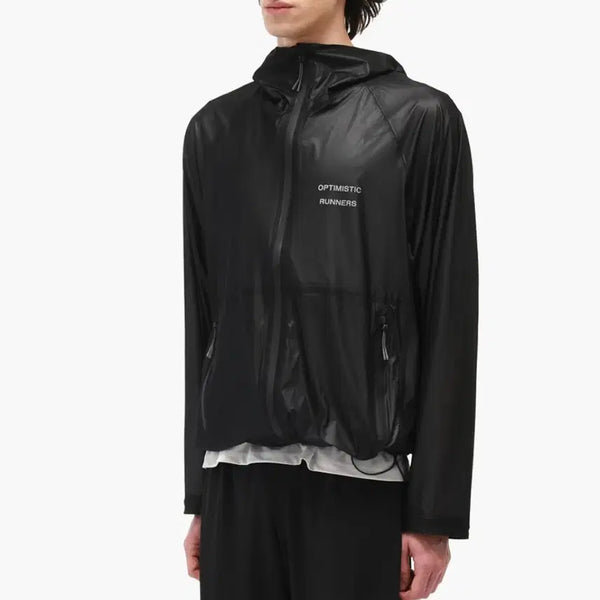 [BUNJANG] Optimistic Runners Packable Membrane Jacket Black / [XS] 옵티미스틱러너스 바람막이 패커블 멤브레인 자켓