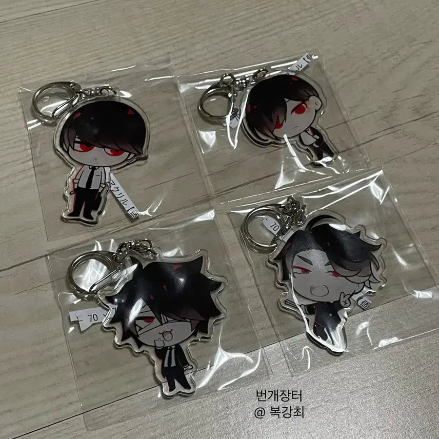 [BUNJANG] Ooooh Booth Acrylic Keyring Set / 오오에 부스 아크릴 키링 4종 일괄