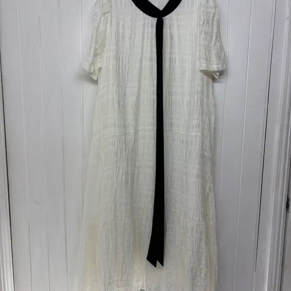 [BUNJANG] Astier Winkle Black Tie Long Dress / 아스티에 링클 블랙 타이 롱원피스 ㅡ0701