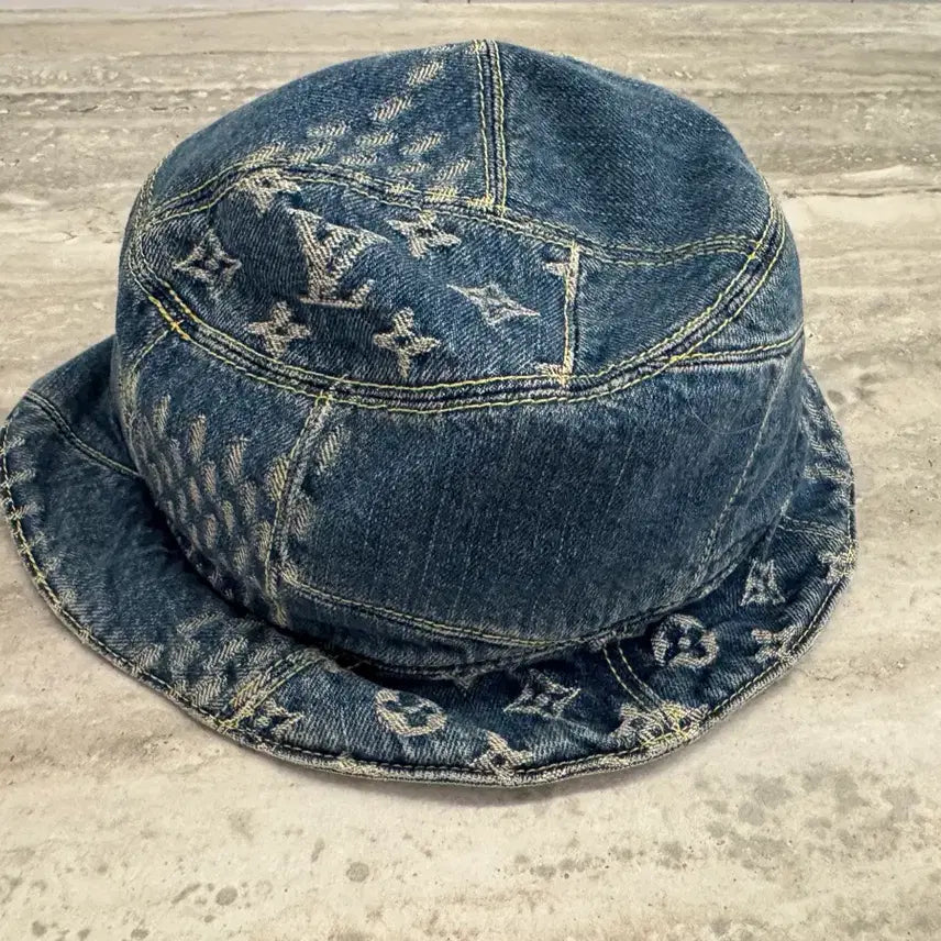 [BUNJANG] Louis Vuitton x Nigo Denim Bucket Hat / 루이비통 x 니고 데님 버킷햇