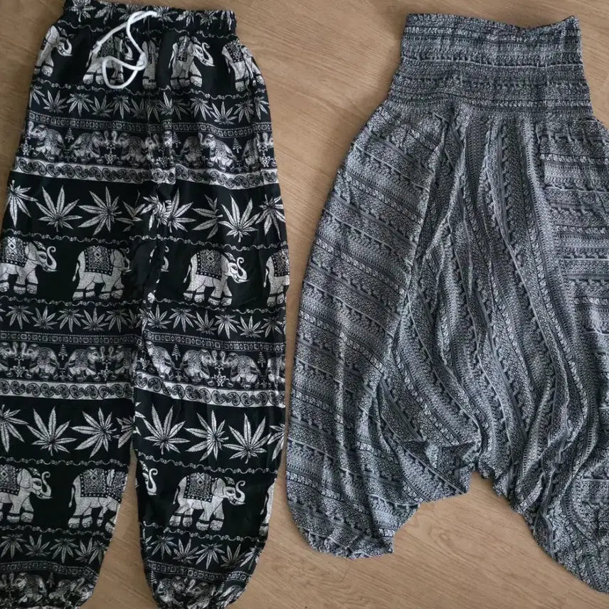 [BUNJANG] Thai Rayon Pants (Set of 2) / 태국 바지 인견바지 2개 몽땅