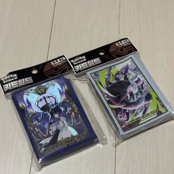 [BUNJANG] Pokemon Card Sleeves Set (Darkrai, Mukuh) / 포켓몬 카드 슬리브 2종 (다크라이, 무쿠) 정가 이하 판매