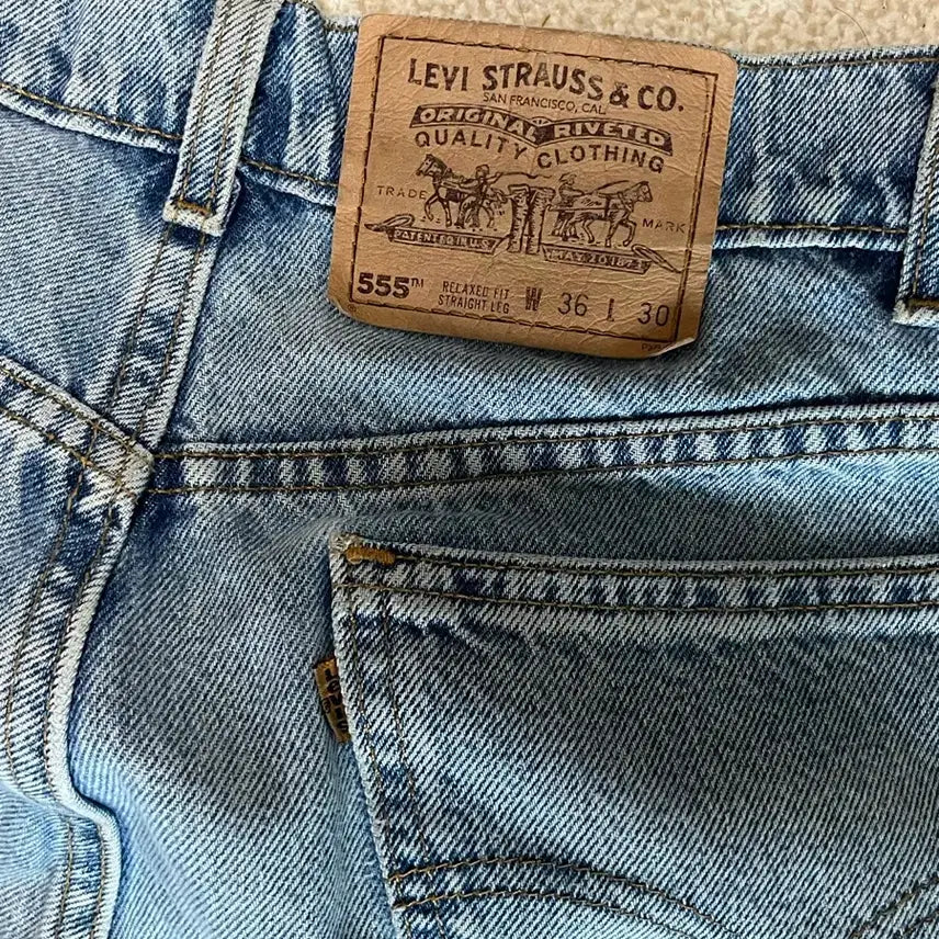 [BUNJANG] Levi's Orange Tab 555 Denim 36x30 / 리바이스 오렌지탭 555 36x30