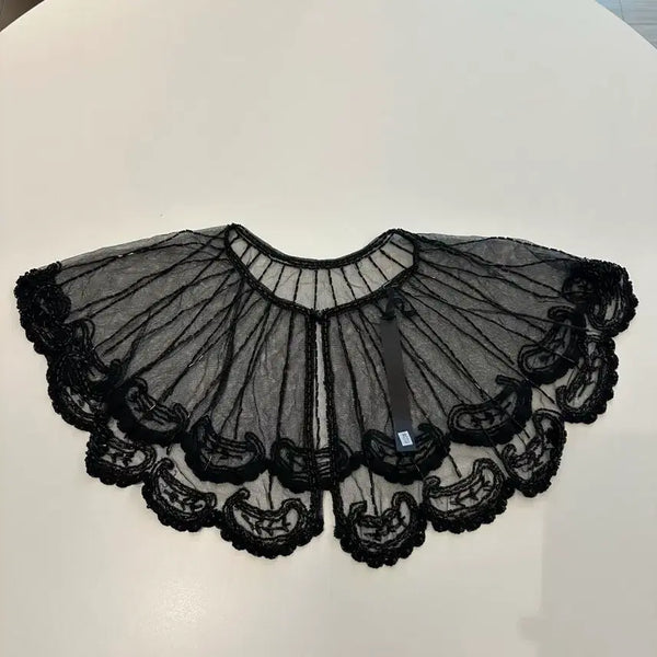 [BUNJANG] Black Beaded Capelet / 블랙 비즈 카라숄