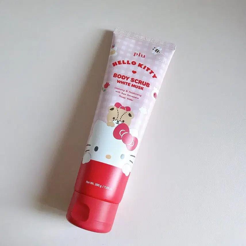 [BUNJANG] Fruche Hello Kitty Body Scrub White Musk 200g / 새상품 플루 헬로키티 바디 스크럽 화이트 머스크 200g
