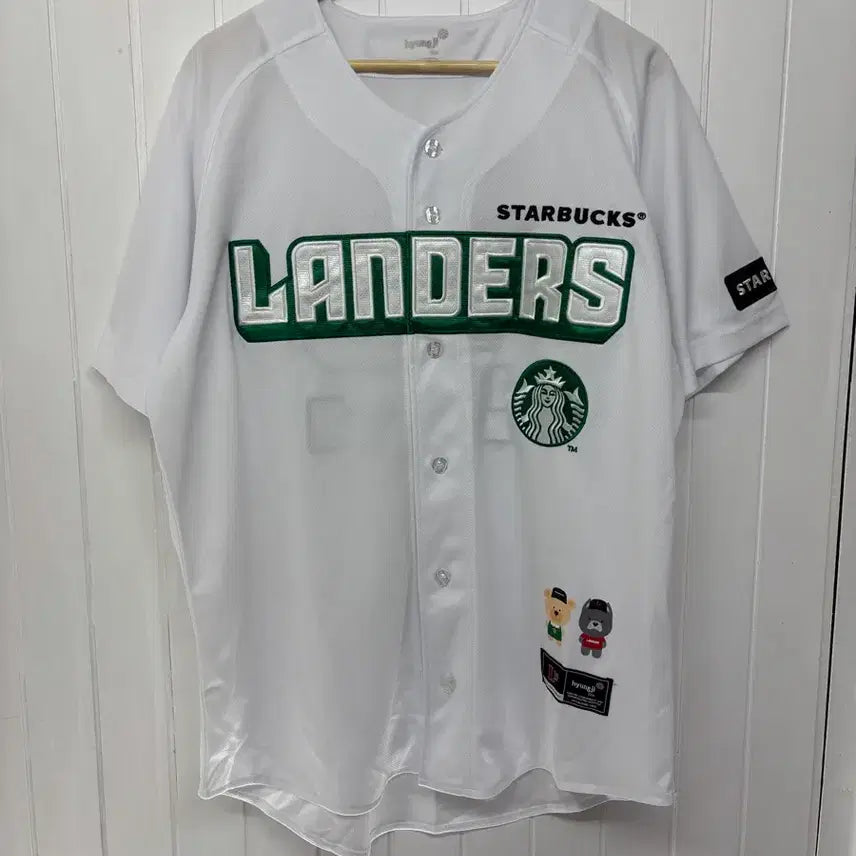 [BUNJANG] SSG Landers x Starbucks Collaboration Baseball Jersey (2022 Championship Season) / 22우승시즌 SSG랜더스x스타벅스 콜라보 야구유니폼 110ㅡ0701