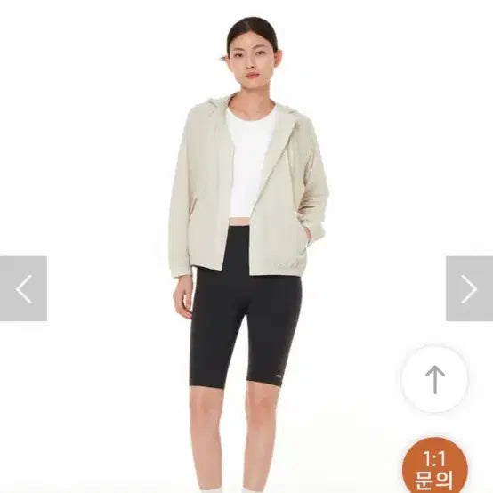[BUNJANG] Andar Air Cooling 5-Part Leggings - Anthracite Grey M / 안다르) 에어쿨링 5부 레깅스 엔트러사이트그레이 M