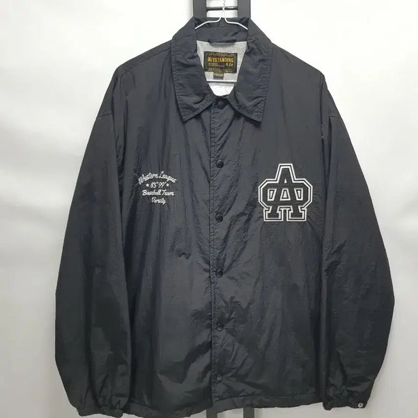 [BUNJANG] Outstanding Coach Jacket Windbreaker Black M / 아웃스탠딩 코치 자켓 바람막이 블랙 m