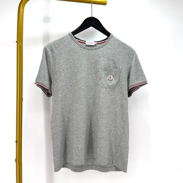 [BUNJANG] Moncler Pocket T-Shirt Grey M / [M사이즈] 몽클레어 포켓 반팔 티셔츠 그레이