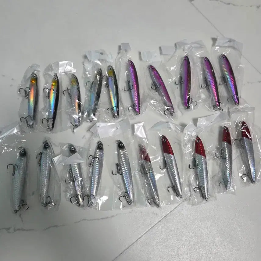 [BUNJANG] 24g Sinking Minnow Lures (Set of 20) / 24g 씽킹 미노우 20개