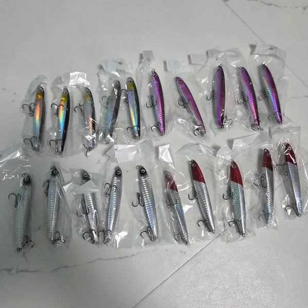 [BUNJANG] 24g Sinking Minnow Lures (Set of 20) / 24g 씽킹 미노우 20개