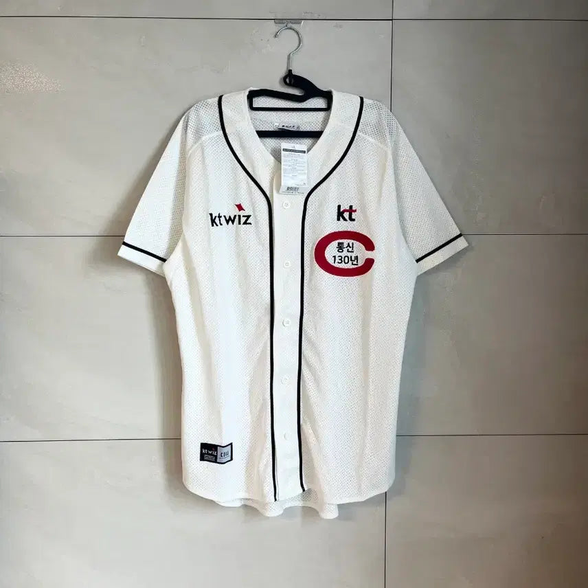 [BUNJANG] KT Wiz 130th Anniversary Baseball Jersey (No Marking) / [새상품/105] KT케이티위즈 통신 130주년 노마킹 야구 유니폼