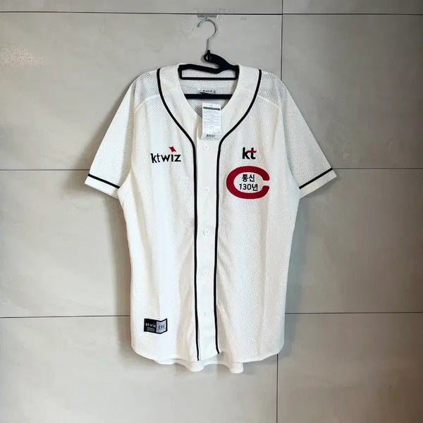 [BUNJANG] KT Wiz 130th Anniversary Baseball Jersey (No Marking) / [새상품/105] KT케이티위즈 통신 130주년 노마킹 야구 유니폼