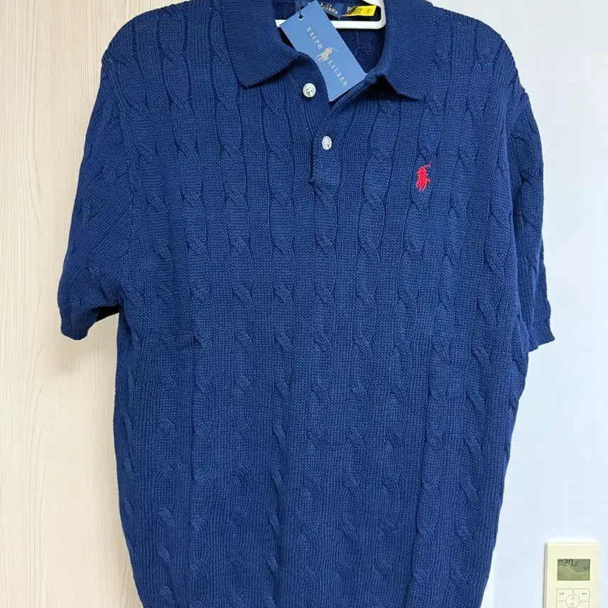 [BUNJANG] Polo Ralph Lauren Cable Knit Short Sleeve T-Shirt / 폴로 케이블 니트 반팔