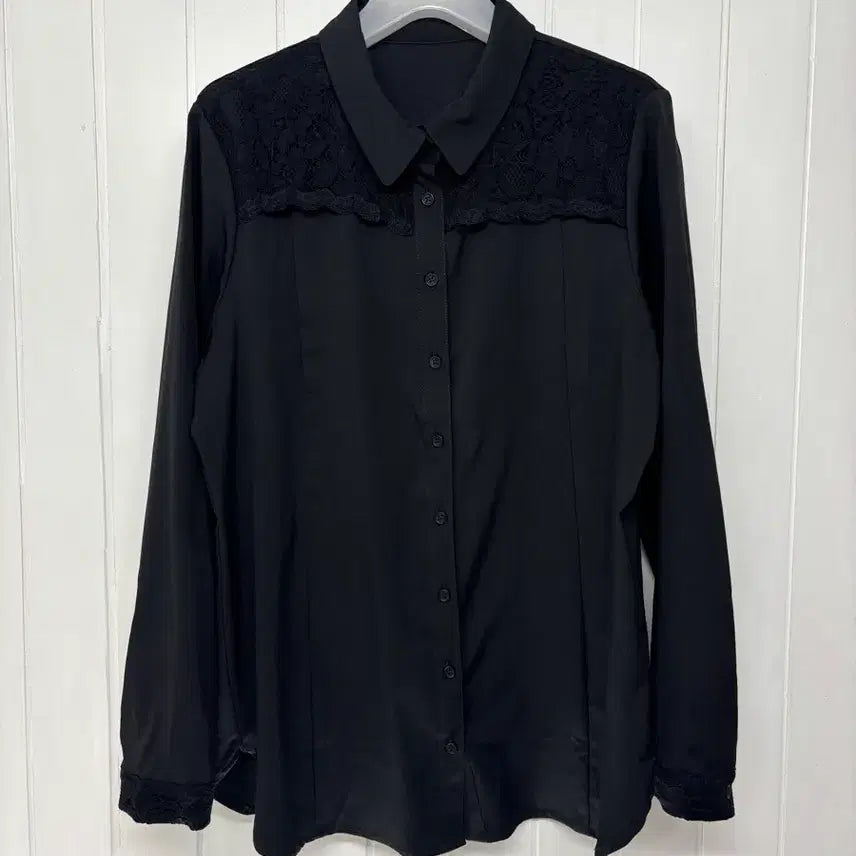 [BUNJANG] Lefer Black Lace Blouse Women's Size 95 / 레페르 블랙 레이스 블라우스 여성95 ㅡ0701
