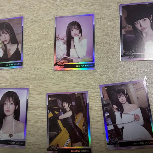 [BUNJANG] fromis_9 Song Hayoung 'Terri Car' Rare Holo Set (6 Types) / 프로미스나인 프미나 테레카 송하영 레어 홀로 카드 6종 세트