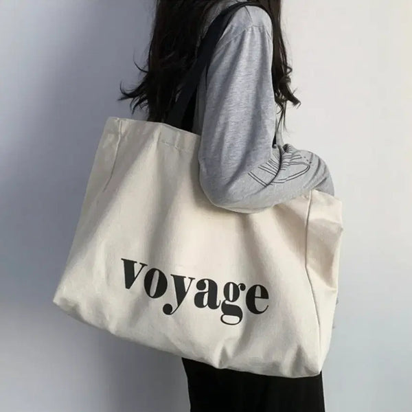 [BUNJANG] Lettering Canvas Bag / 레터링 캔버스백(새상품)