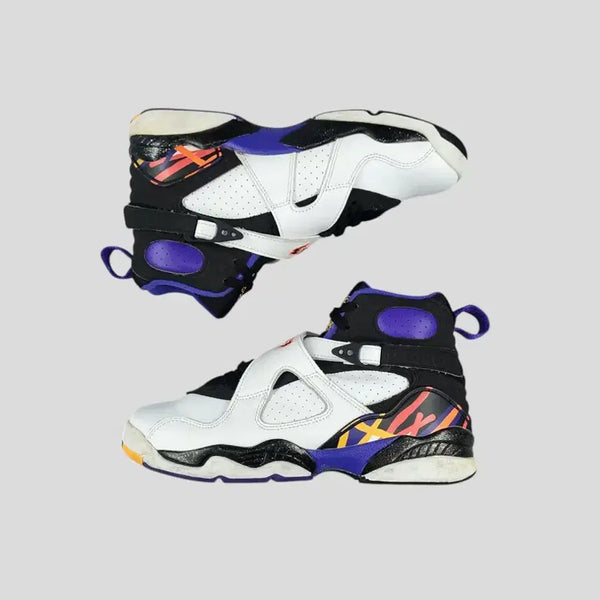 [BUNJANG] Nike Air Jordan 8 "Three-Peat" High-Top Sneakers (240) / 나이키 에어조던 8 쓰리핏 305381-142 하이탑 농구화 스니커즈 운동화 240