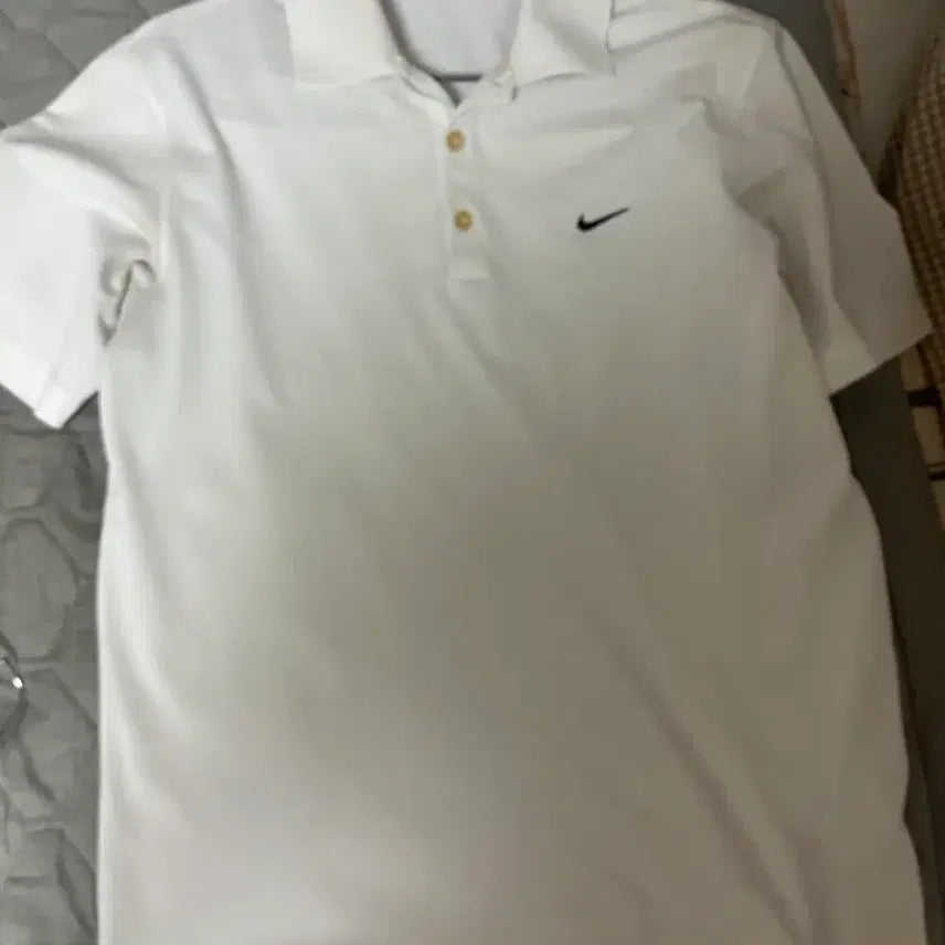 [BUNJANG] Nike Short Sleeve Polo Shirt White XL / 나이키 반팔 카라티 화이트xl