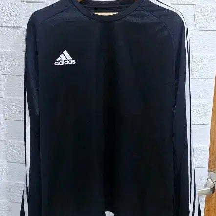 [BUNJANG] Adidas 3-Stripes Long Sleeve Performance T-Shirt 3XL / (N)아디다스 기능성 긴팔티셔츠 삼선 3XL