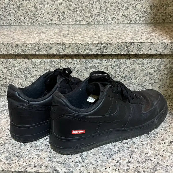 [BUNJANG] Supreme x Air Force 1 Black Sneakers / (290) 슈프림 에어포스 블랙