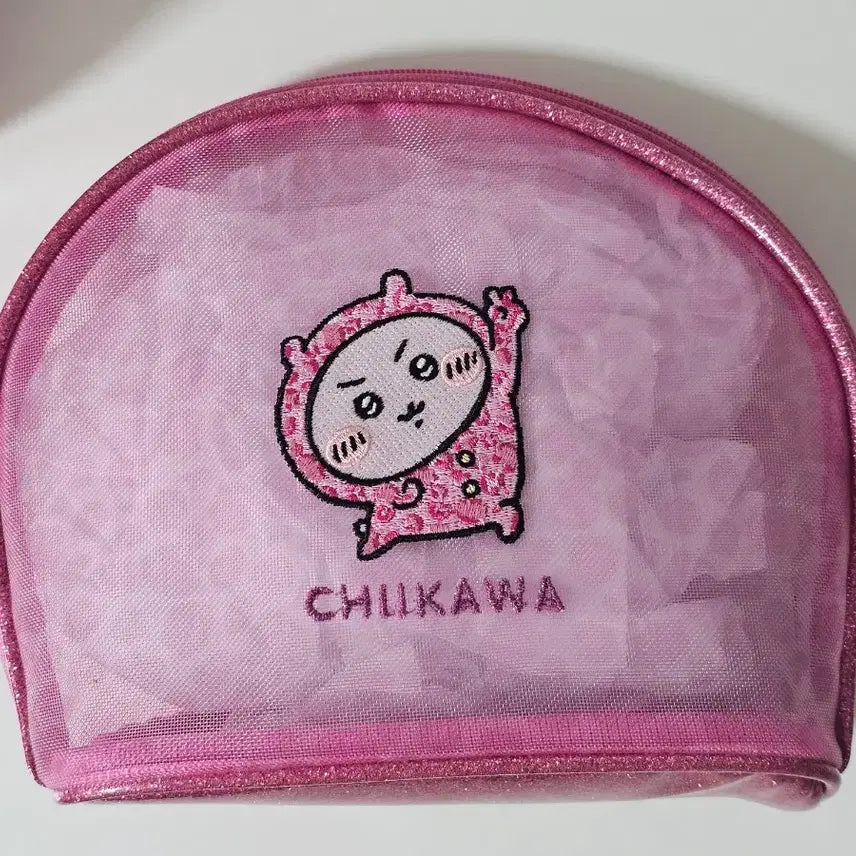 [BUNJANG] Chikawa Mesh Leopard Pouch / 돈키호테 매쉬 호피 파우치 치이카와