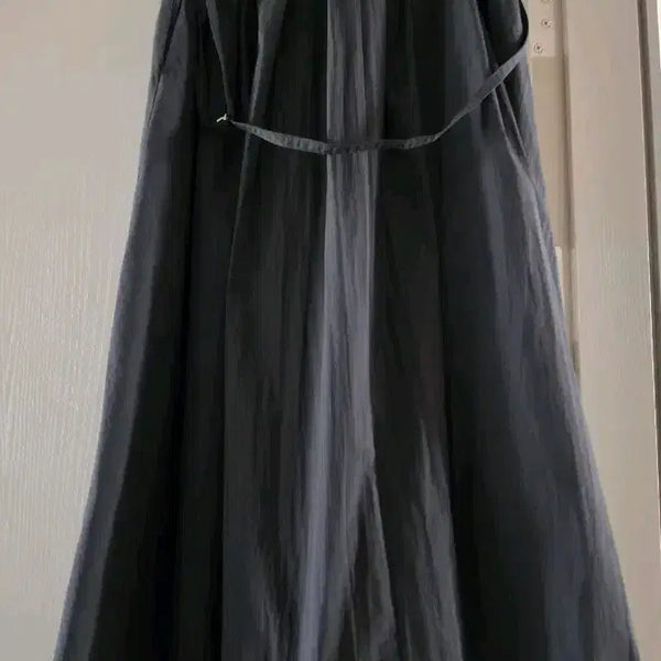 [BUNJANG] Tree Print Relaxed Fit Long Skirt - Black / 나무그림바스락롱스커트브랙새상품