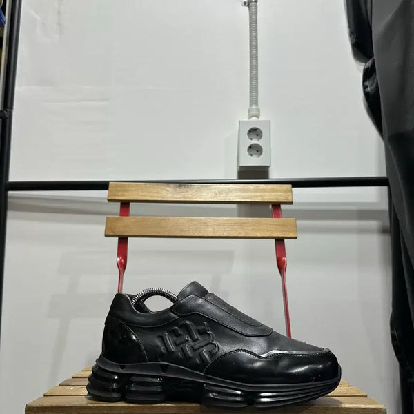 [BUNJANG] MISOFE Men's Leather Ugly Slip-on Sneakers / 260) 미소페 스니커즈 남성 남자 신발 어글리 슬립온 레더 블랙