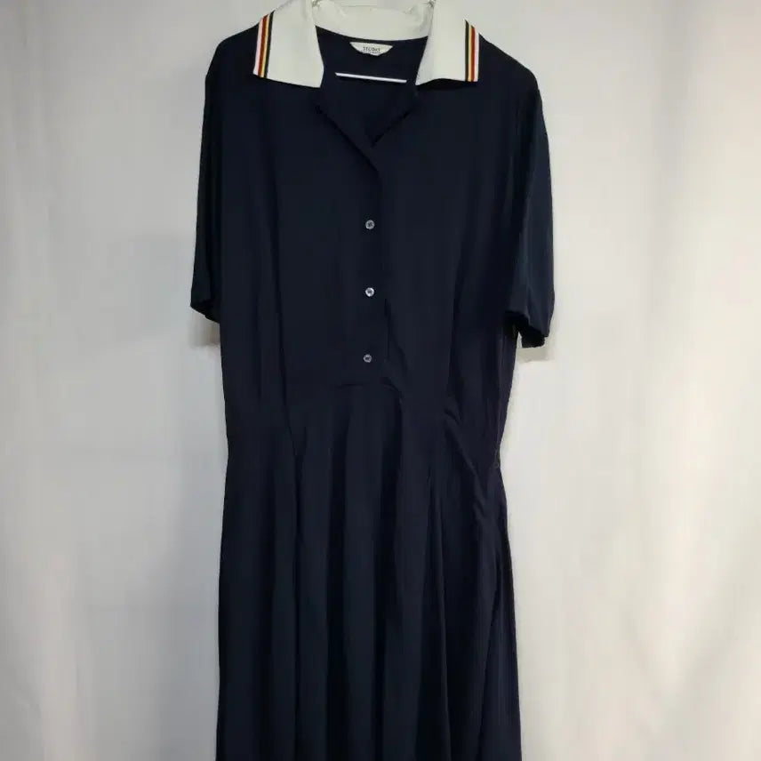 [BUNJANG] Tomboy Navy Long Dress / 톰보이 네이비 롱 원피스,실측52-114