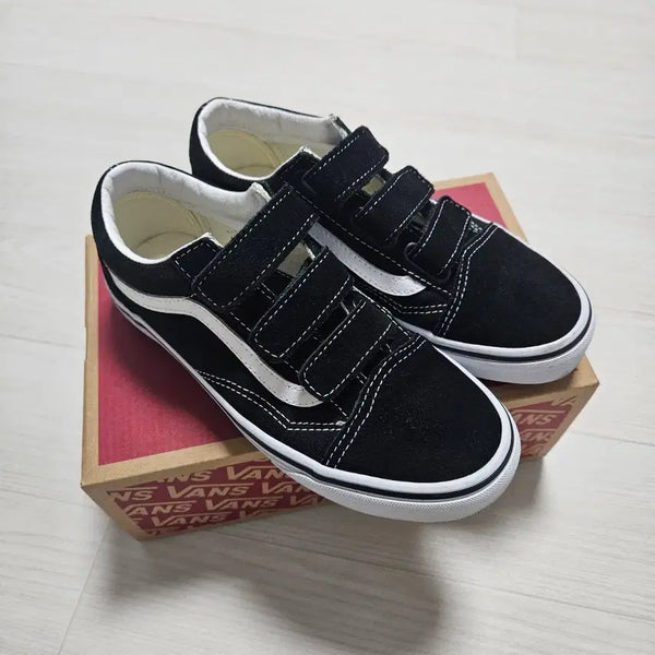 [BUNJANG] Vans Old Skool Velcro Black Sneakers / (220)반스 올드스쿨 벨크로 블랙