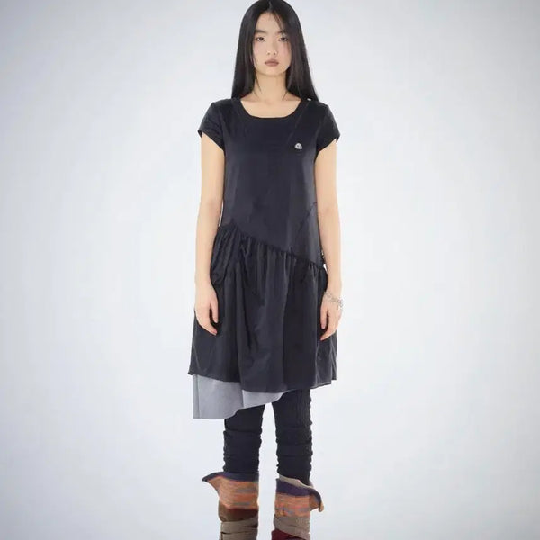 [BUNJANG] KOISEIO Puff Shirring Dress Black / 코이세이오 퍼프 셔링 원피스 블랙