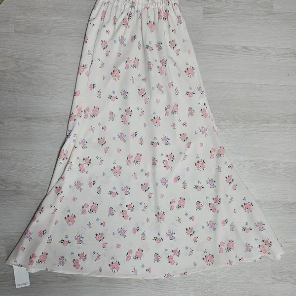 [BUNJANG] Spring & Summer Flower Pattern Long Skirt / [새상품] 봄&여름 플라워 롱 스커트_55반까지