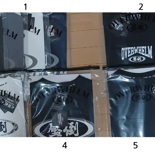 [BUNJANG] All-Rounder T-Shirt Bundle Set (Sealed) / [미개봉] 압도 반팔 티셔츠 5장 묶음 판매