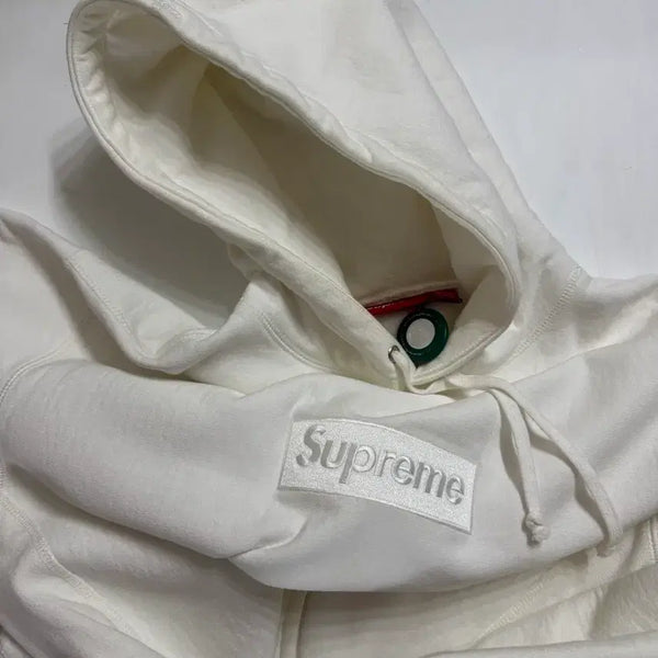 [BUNJANG] Supreme Box Logo Hoodie White Medium / 슈프림 박스로고 후디 화이트