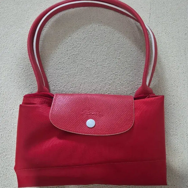 [BUNJANG] Longchamp Le Pliage Flap Bag Red / 롱샴 플랍백 레드